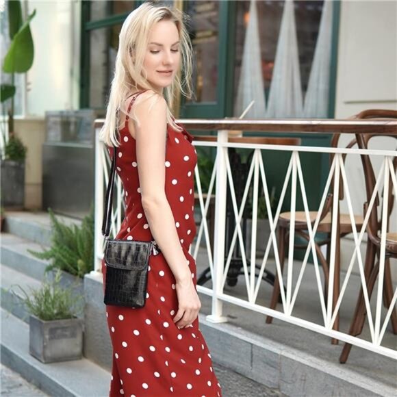 Genuine Leather Small Crossbody Bags for Women Cell Phone Bag Cross Body - Picture 2 of 7